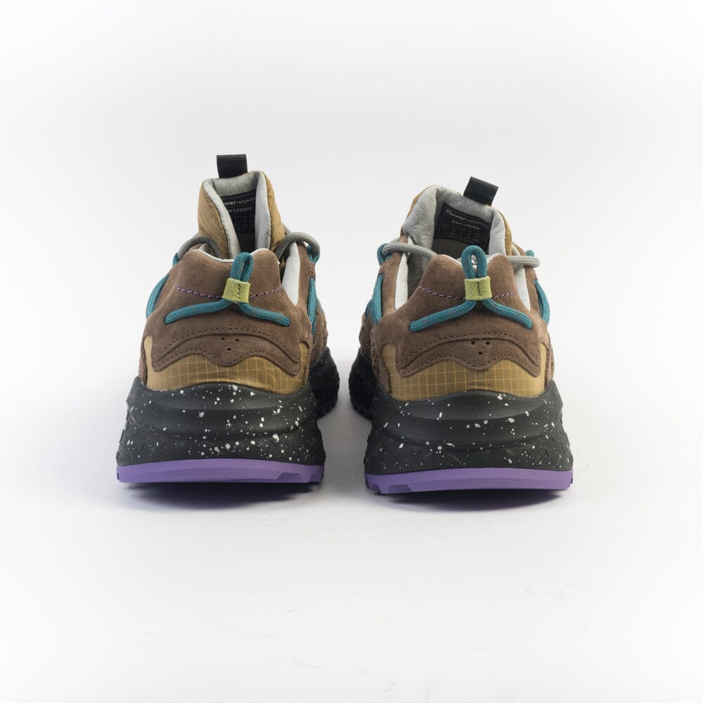 FLOWER MOUNTAIN - Sneakers - Yamabushi - 0B01 - Antracite cammello e marrone Scarpe Uomo FLOWER MOUNTAIN