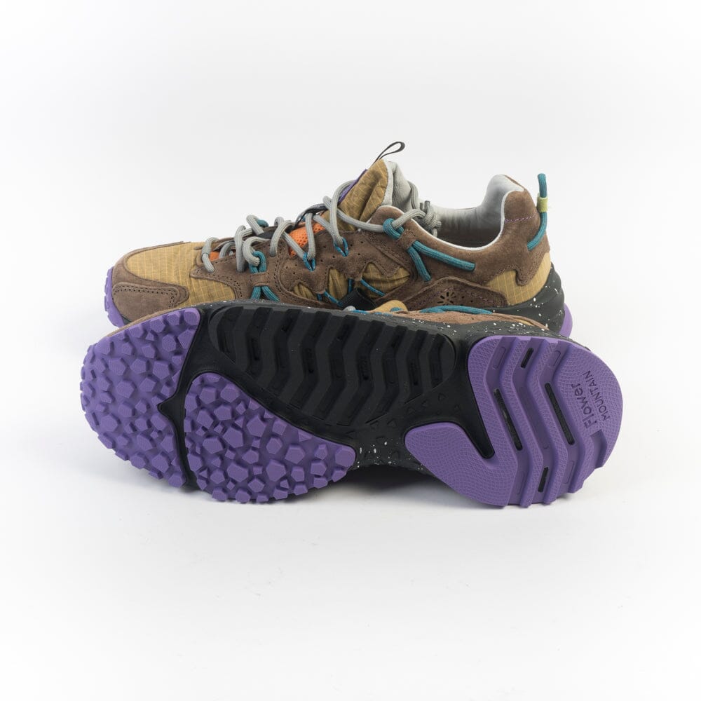 FLOWER MOUNTAIN - Sneakers - Yamabushi - 0B01 - Antracite cammello e marrone Scarpe Uomo FLOWER MOUNTAIN
