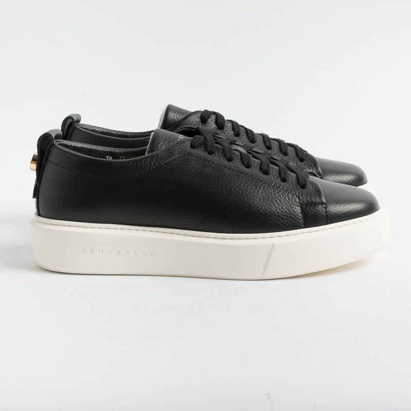 HENDERSON - Sneakers - Vale - Black Leather Woman Shoes HENDERSON - Women's Collection