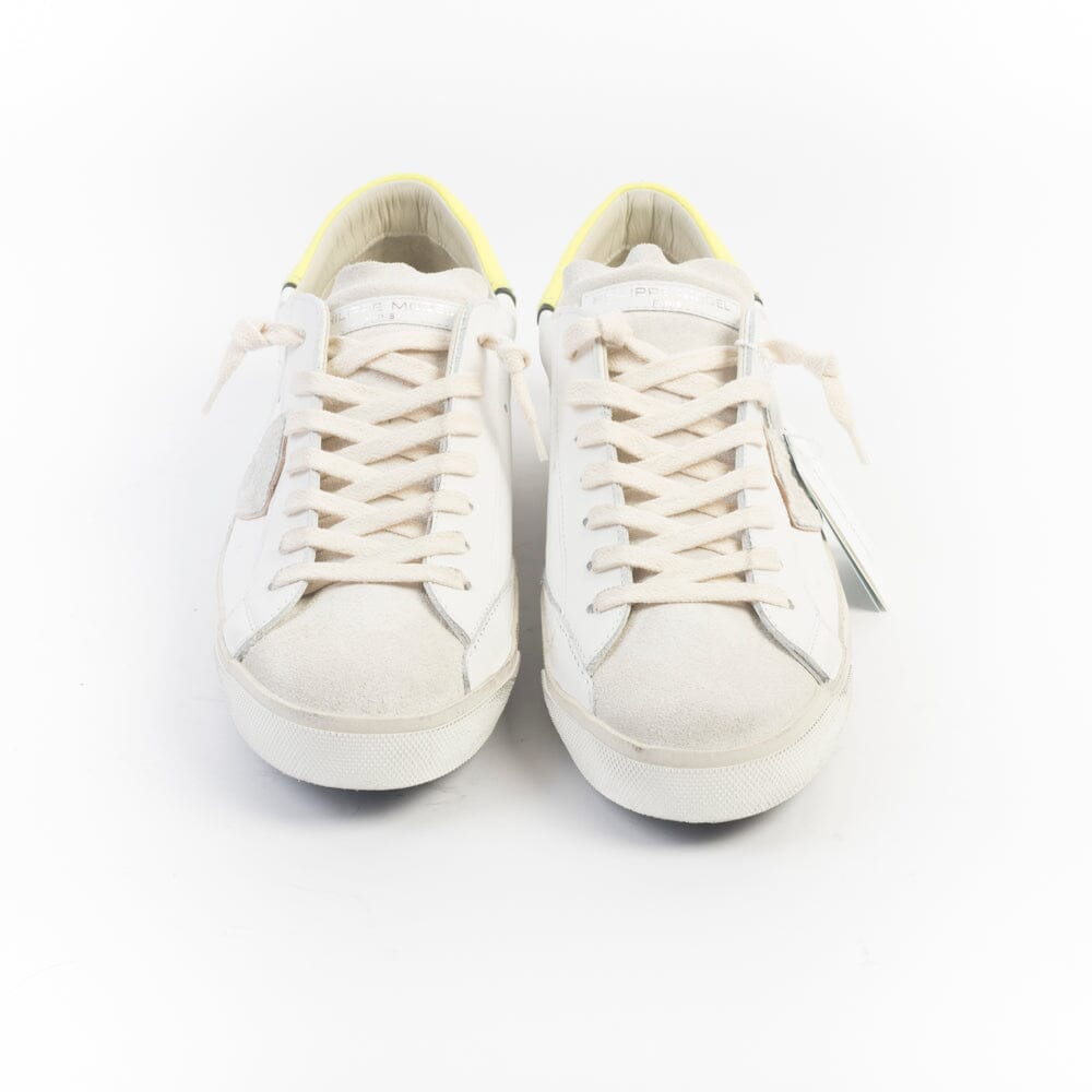 PHILIPPE MODEL - Sneakers PRLU VTE1 - Bianco Giallo Scarpe Uomo Philippe Model Paris