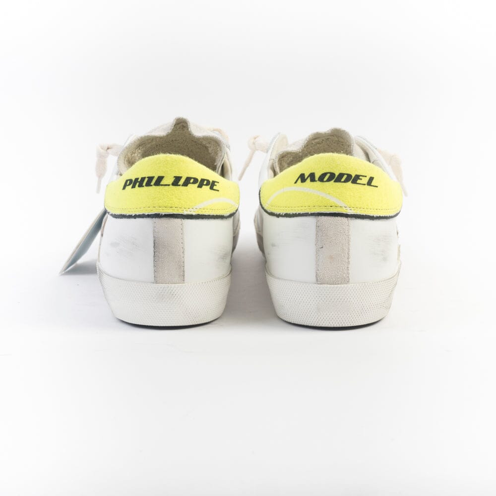 PHILIPPE MODEL - Sneakers PRLU VTE1 - Bianco Giallo Scarpe Uomo Philippe Model Paris