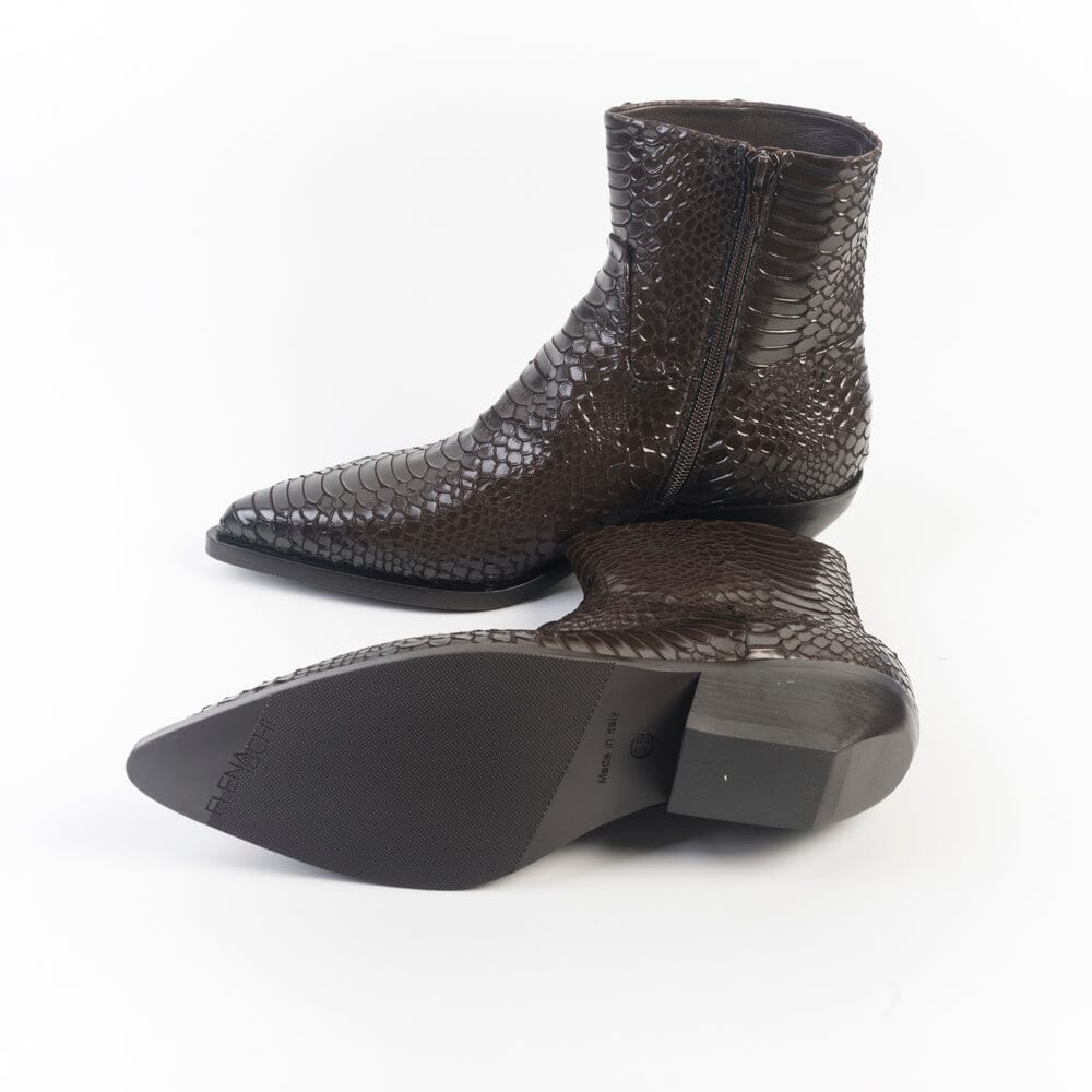 ELENA IACHI - Stivaletto Texano E4519-T - Indiana Moro Scarpe Donna Elena Iachi