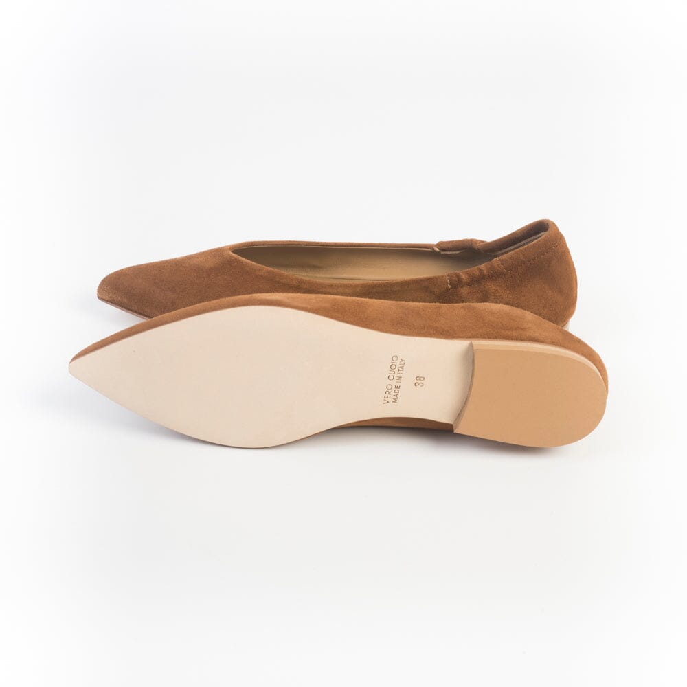ANNA F - Ballerina - 1403 - Camoscio Bruciato Scarpe Donna Anna F.