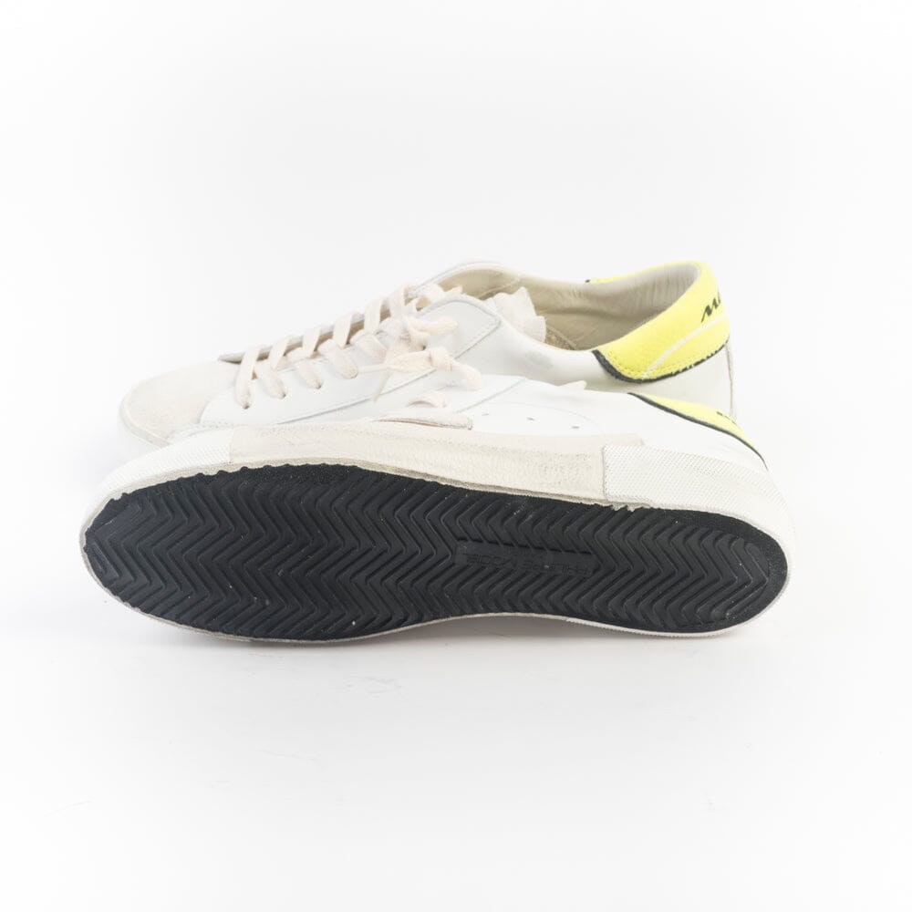 PHILIPPE MODEL - Sneakers PRLU VTE1 - Bianco Giallo Scarpe Uomo Philippe Model Paris