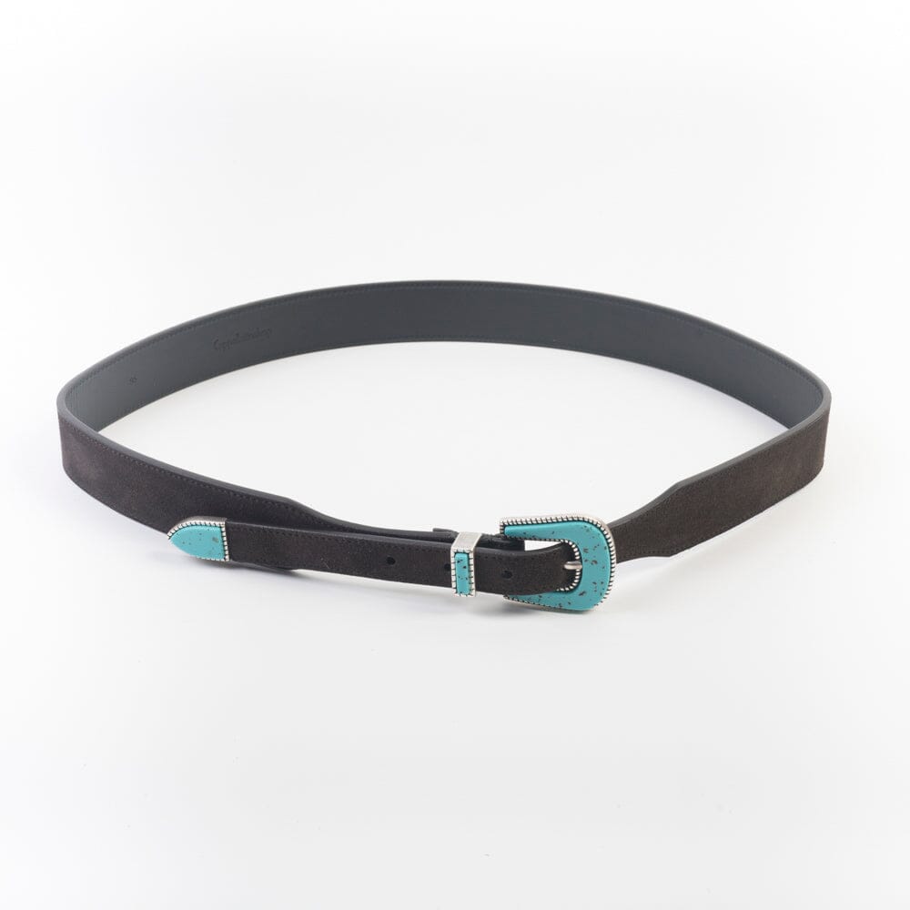 Cappellettoshop - Cintura - Tex Mex - Testa di Moro - Turchese Accessori Uomo Cappellettoshop