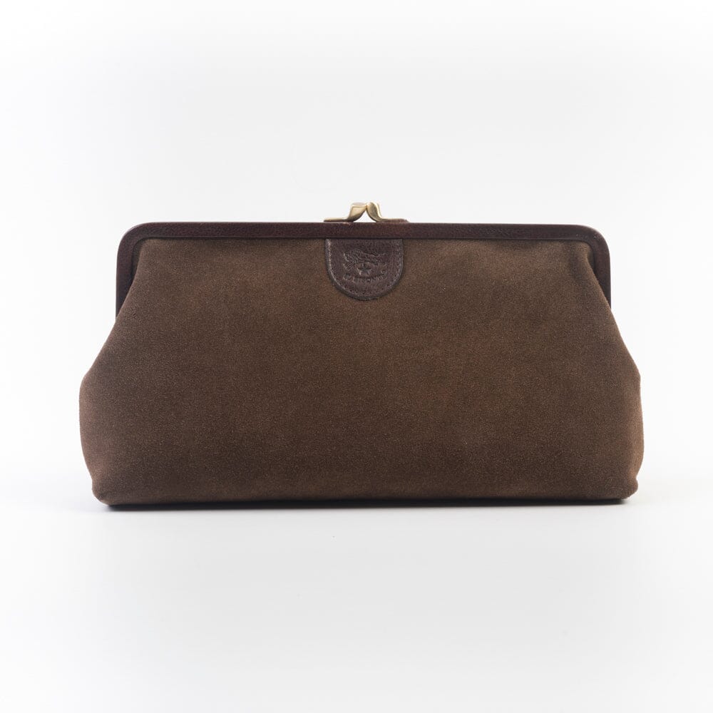 IL BISONTE - Pochette - BCL049 - Camoscio Testa di Moro Accessori Donna Il Bisonte