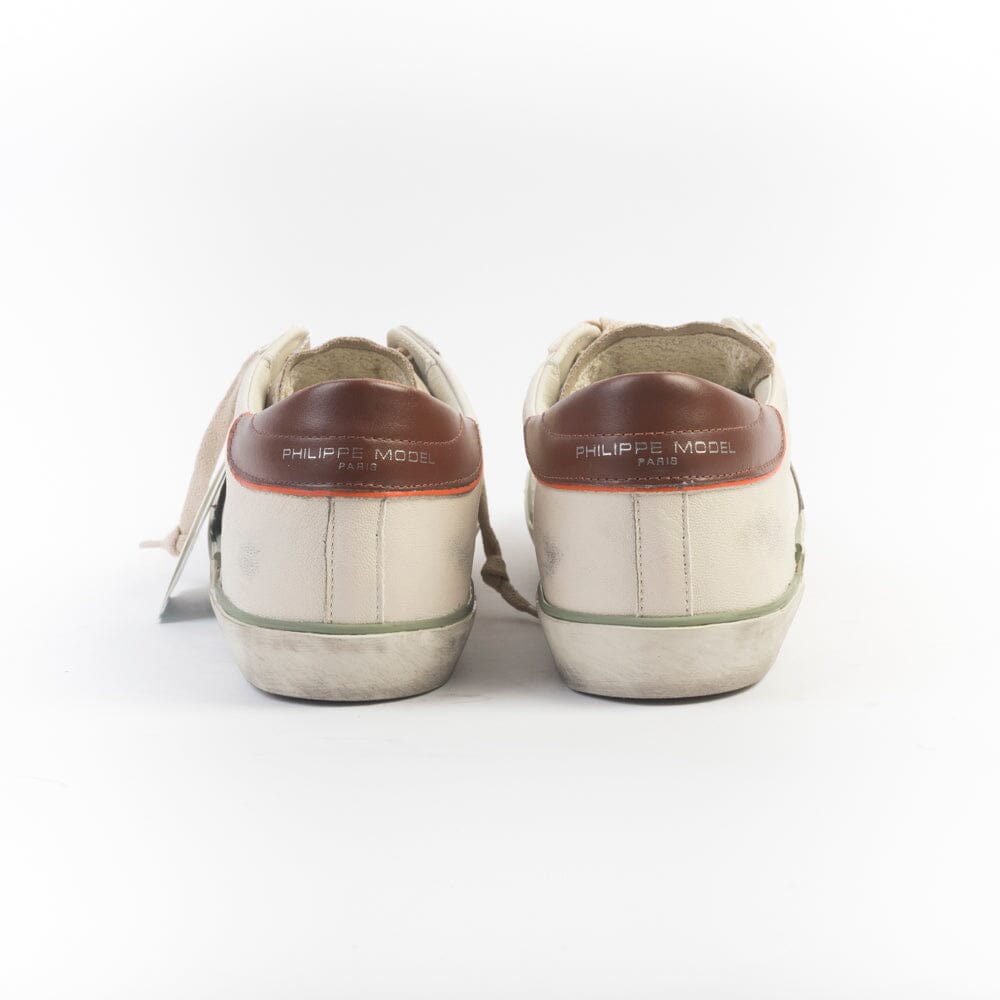 PHILIPPE MODEL - Sneakers PRLU VVB3 - Bianco Arancione Scarpe Uomo Philippe Model Paris