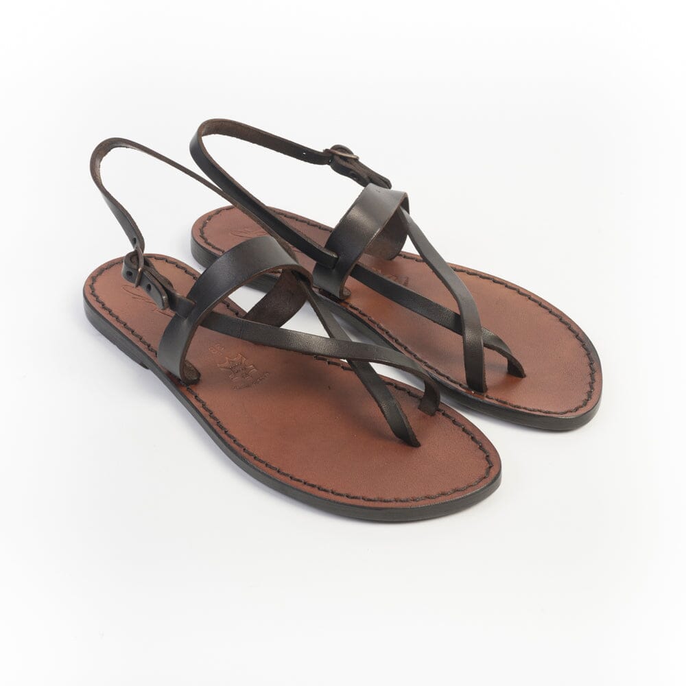 SACHET - Sandali Bassi Infradito - 538 - Testa di Moro Tufato Scarpe Donna SACHET - Calzature