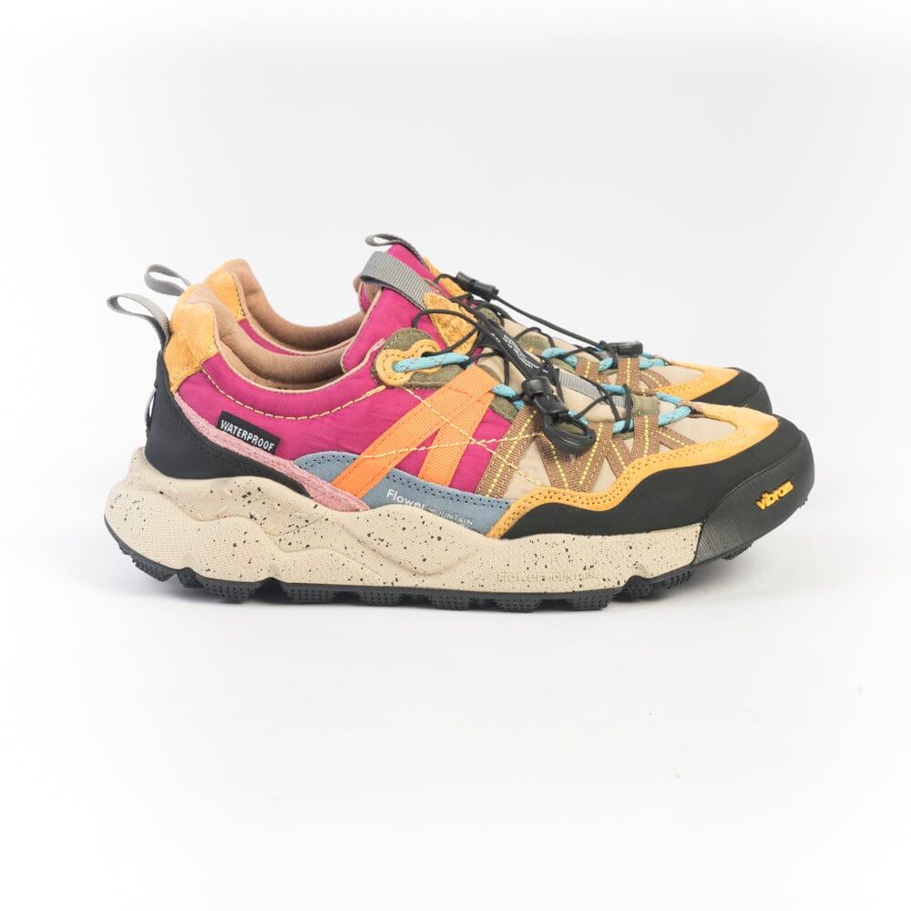 FLOWER MOUNTAIN - Sneakers Iwano2 - IA16 - Nero Beige Rosa Scarpe Donna FLOWER MOUNTAIN