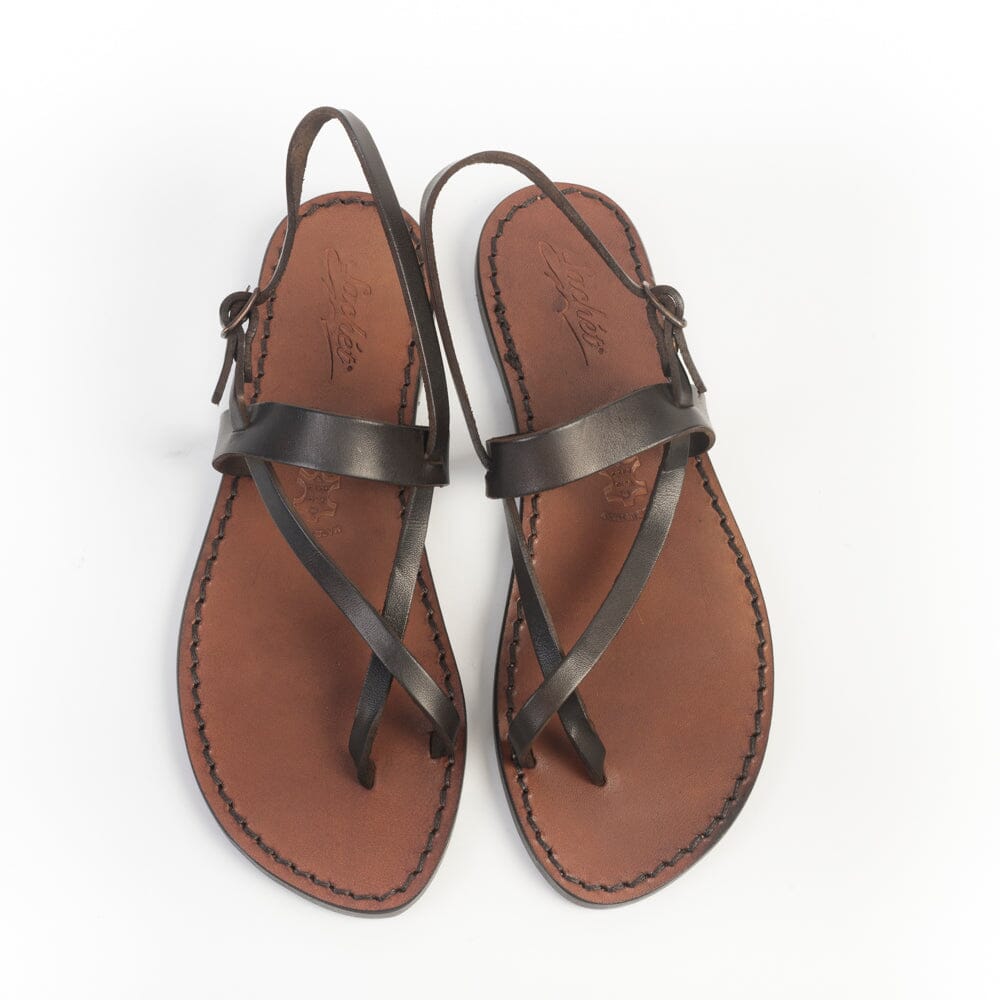 SACHET - Sandali Bassi Infradito - 538 - Testa di Moro Tufato Scarpe Donna SACHET - Calzature