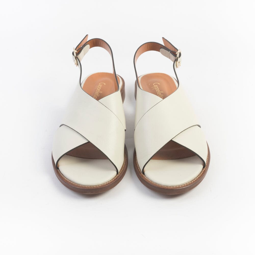 CappellettoShop - Sandali Bassi - 9800 - Hermes Naturale Scarpe Donna CAPPELLETTO 1948
