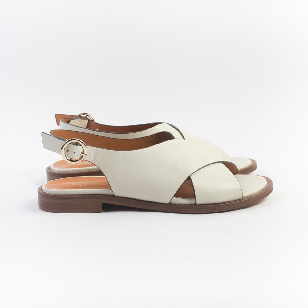 CappellettoShop - Sandali Bassi - 9800 - Hermes Naturale Scarpe Donna CAPPELLETTO 1948
