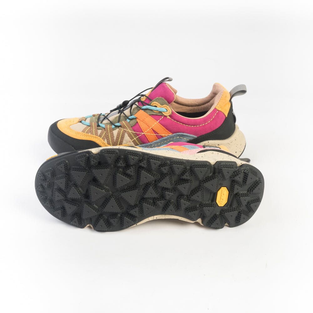 FLOWER MOUNTAIN - Sneakers Iwano2 - IA16 - Nero Beige Rosa Scarpe Donna FLOWER MOUNTAIN