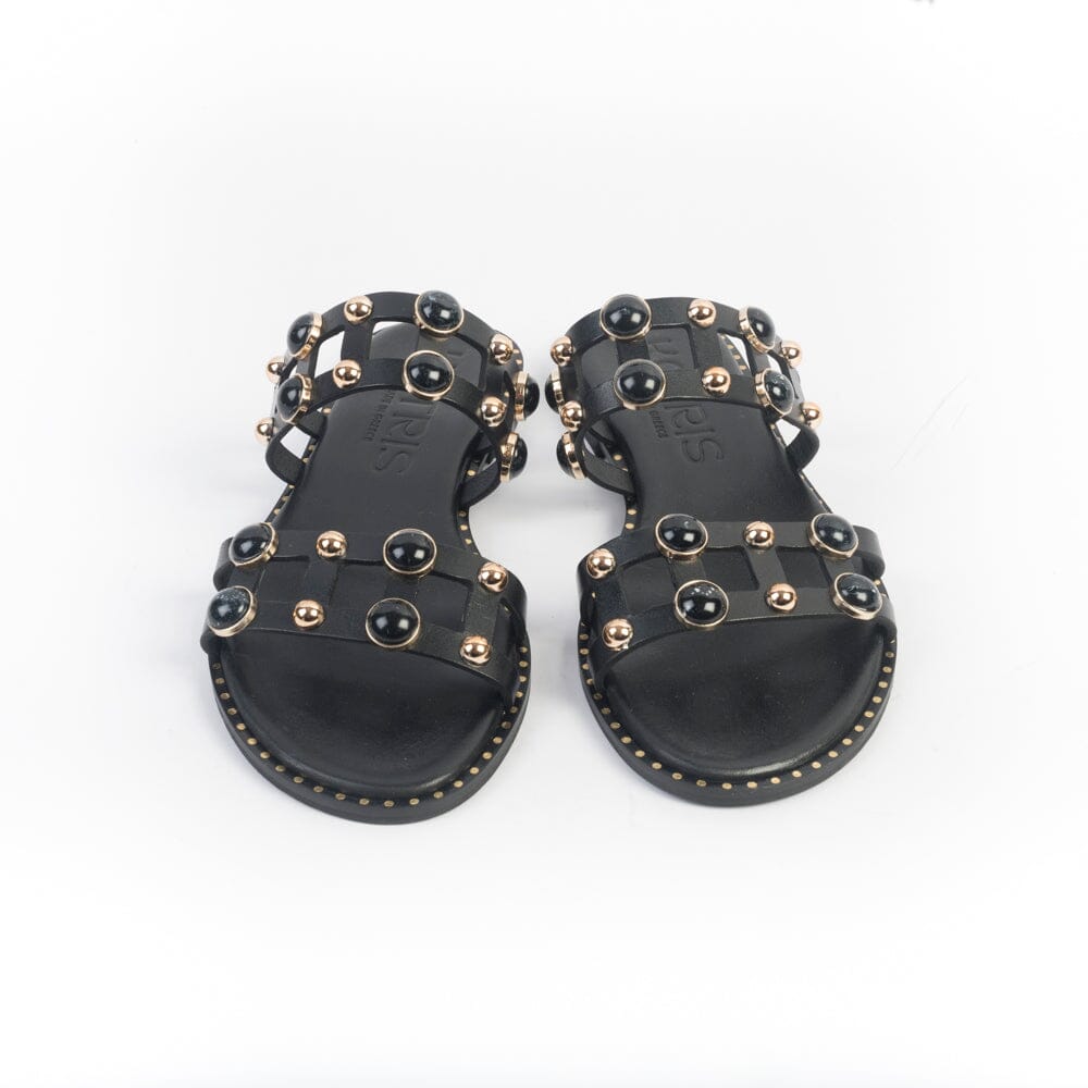 MAKIS KOTRIS - Mules - Sandali Bassi 645 - Nero Scarpe Donna MAKIS KOTRIS