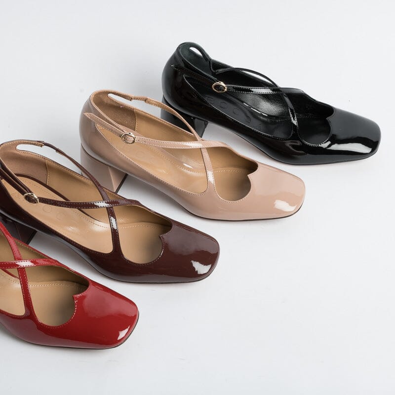 A.BOCCA - Décolleté - 32019 - Vernice Granata Scarpe Donna A.BOCCA