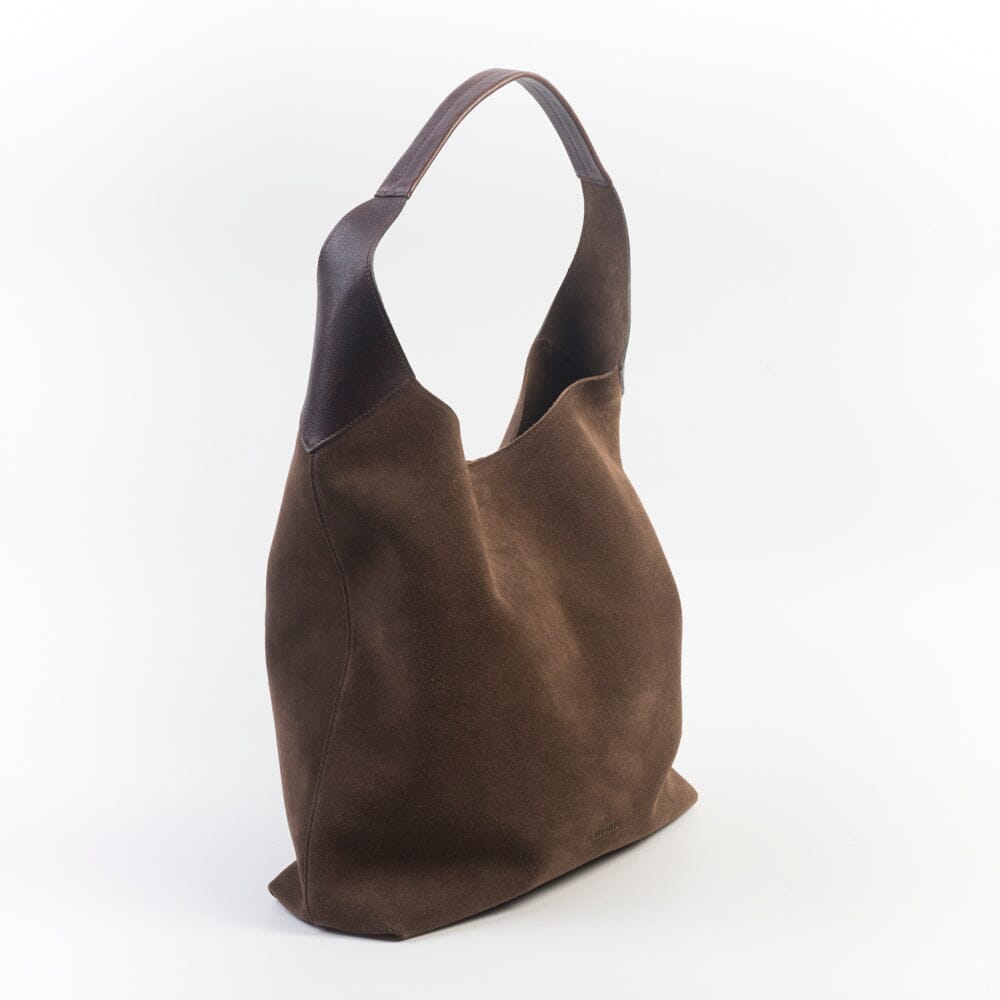 IL BISONTE - Borsa a Spalla - BSH23 - Camoscio Testa di Moro Borse Il Bisonte