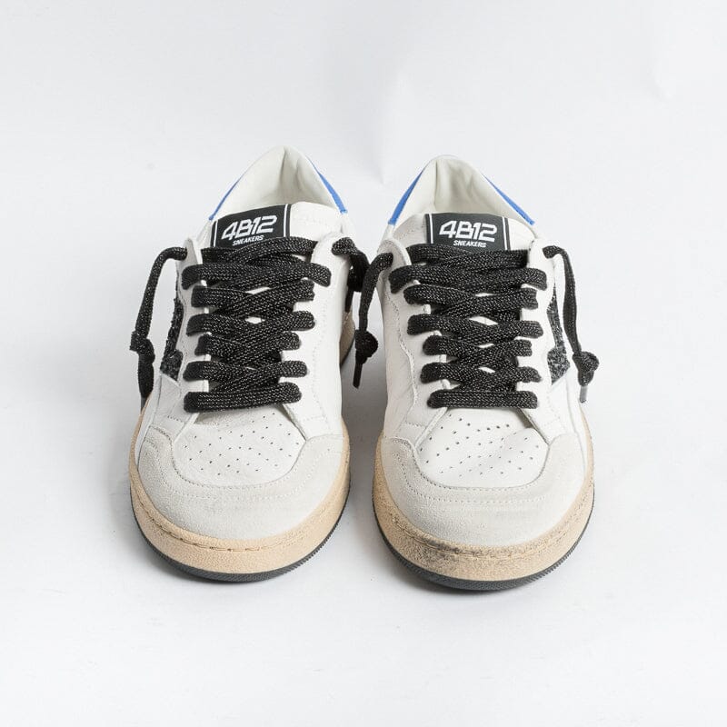 4B12 - Sneakers - Play D134 - Bianco Bluette Scarpe Donna 4B12