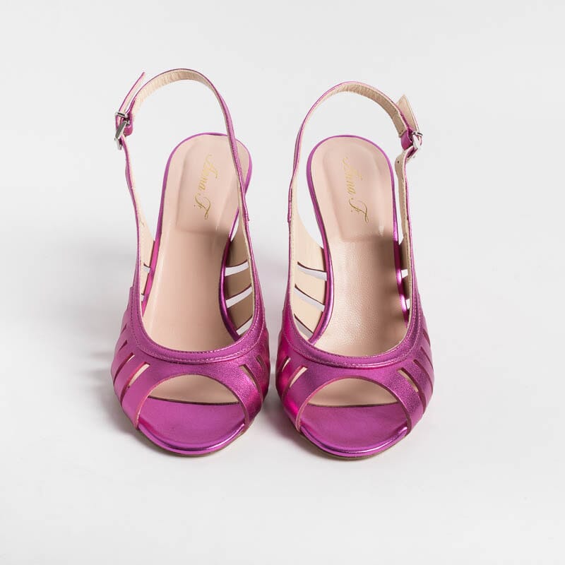 ANNA F. - Sandalo - 3656 - Laminato Fucsia Scarpe Donna Anna F.