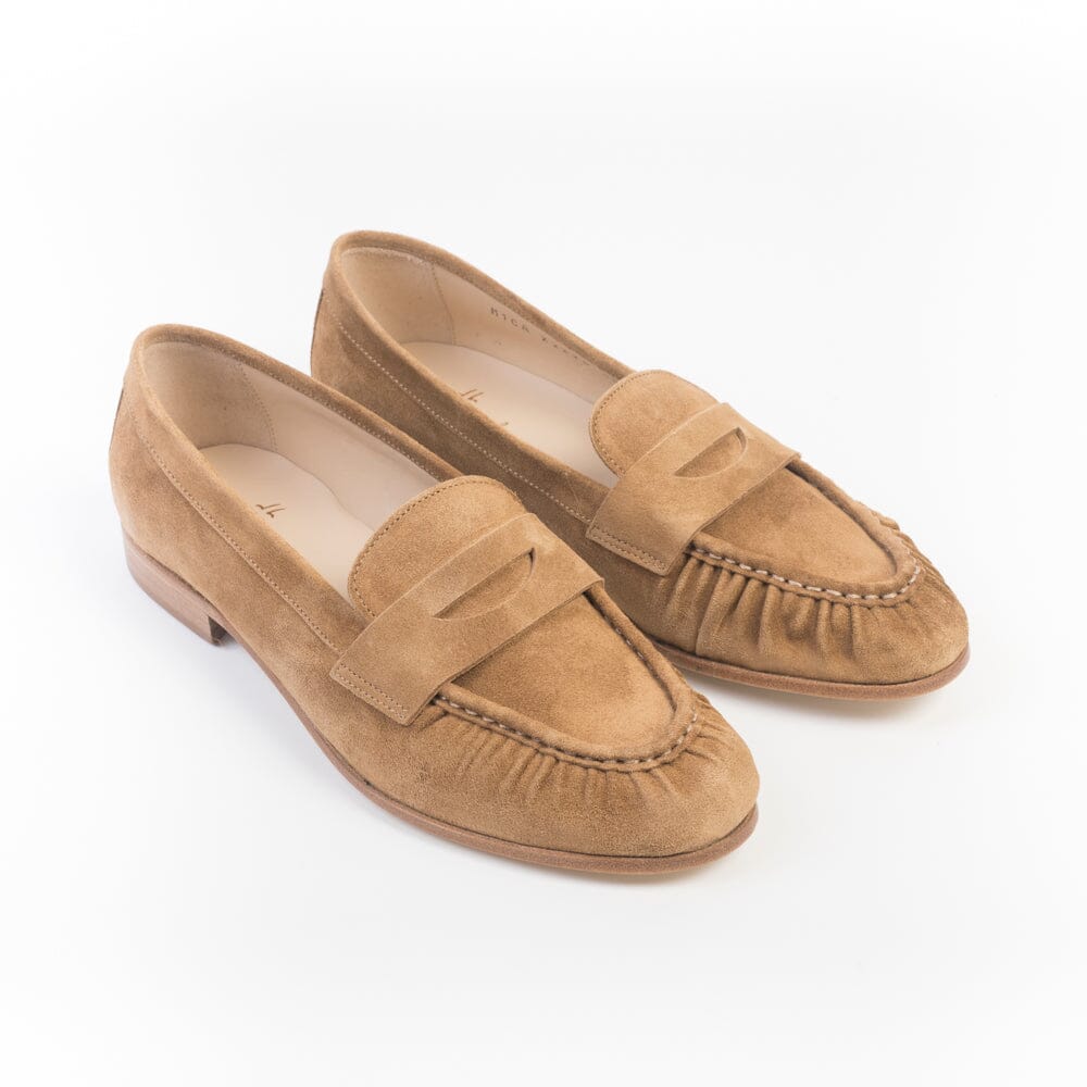 JUAN LACARCEL - Mocassino - X2294 - Camoscio Cuoio Scarpe Donna JUAN LACARCEL - Collezione Donna