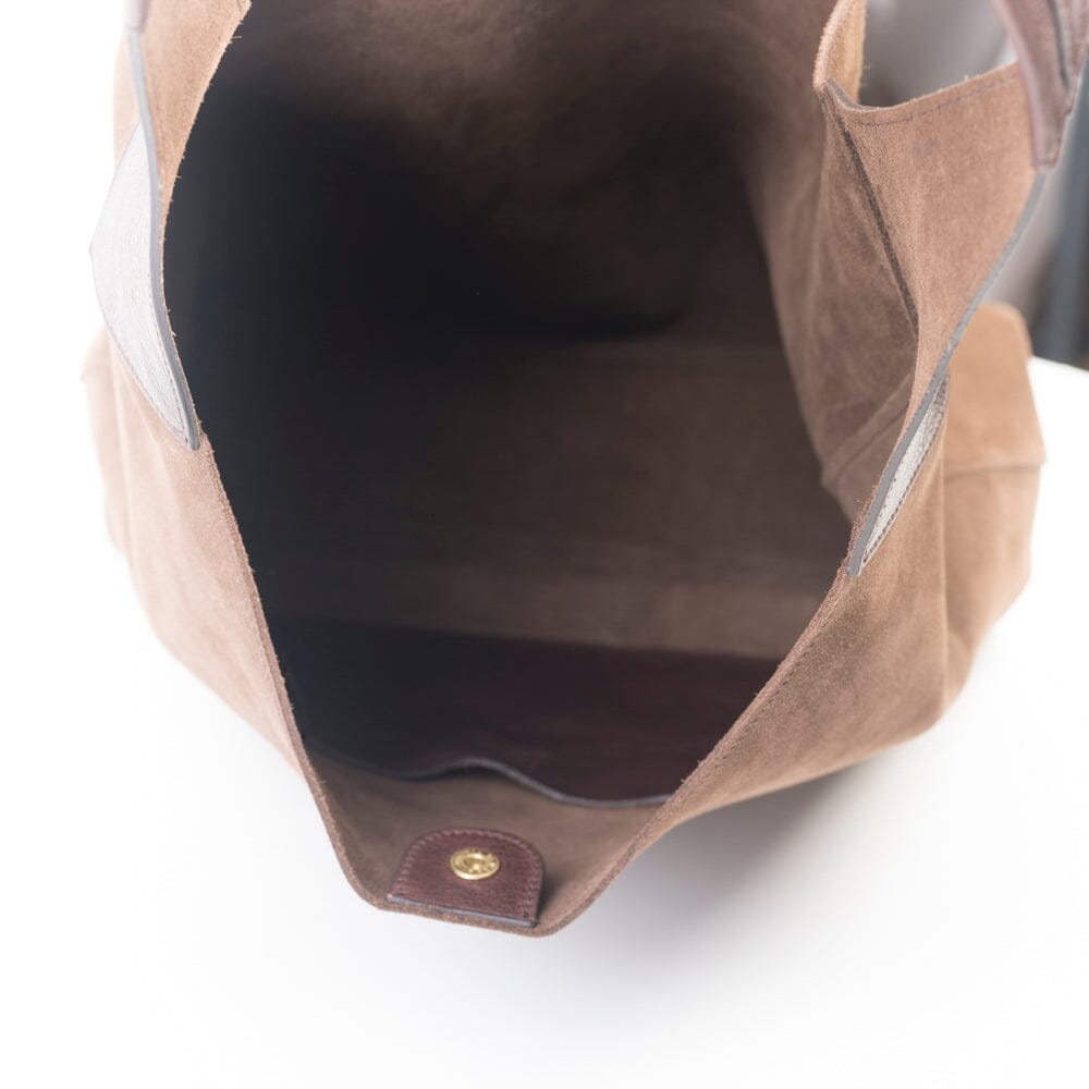 IL BISONTE - Borsa a Spalla - BSH23 - Camoscio Testa di Moro Borse Il Bisonte