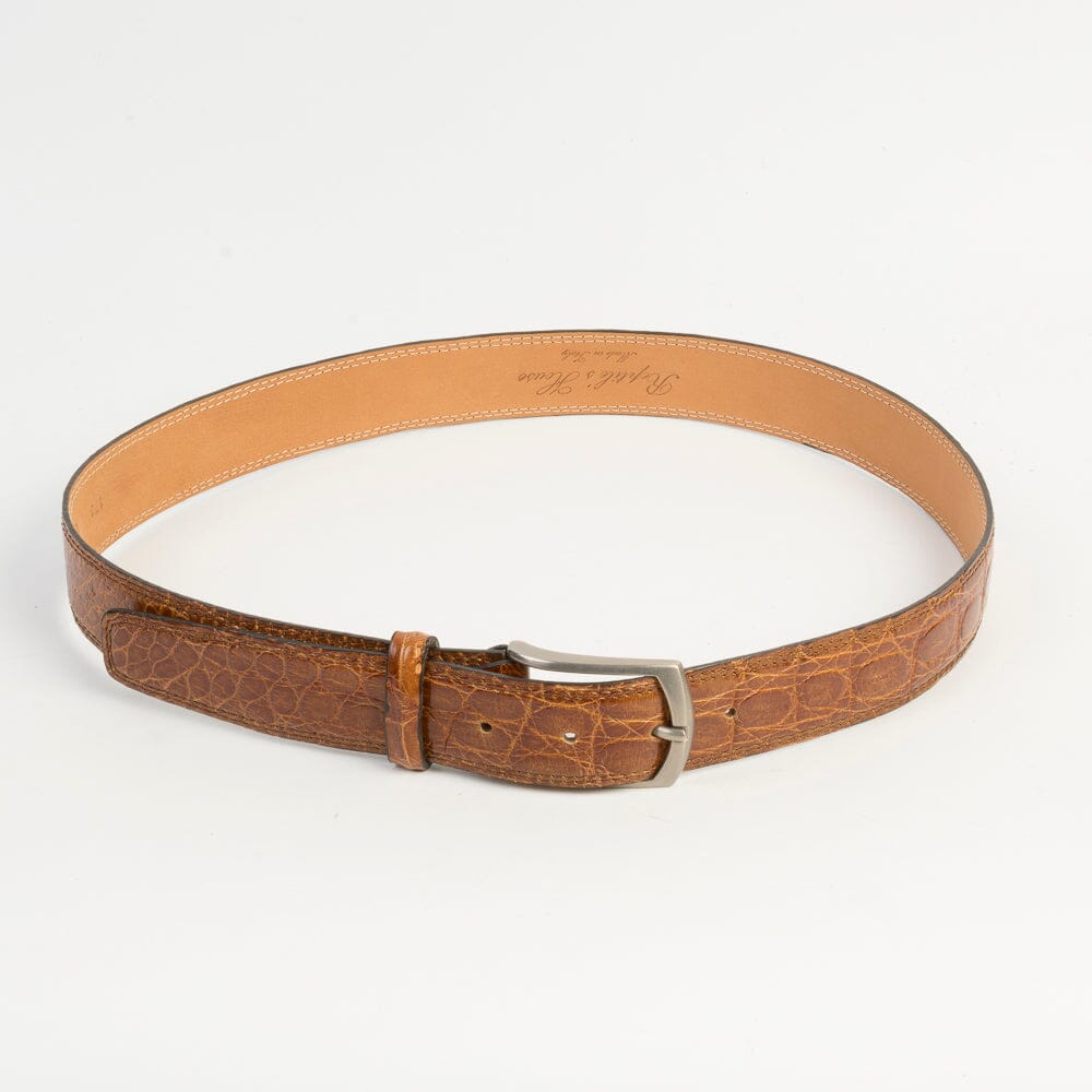 REPTILE'S HOUSE - Cintura - Stampa Cocco - Cuoio Accessori Uomo REPTILE'S HOUSE