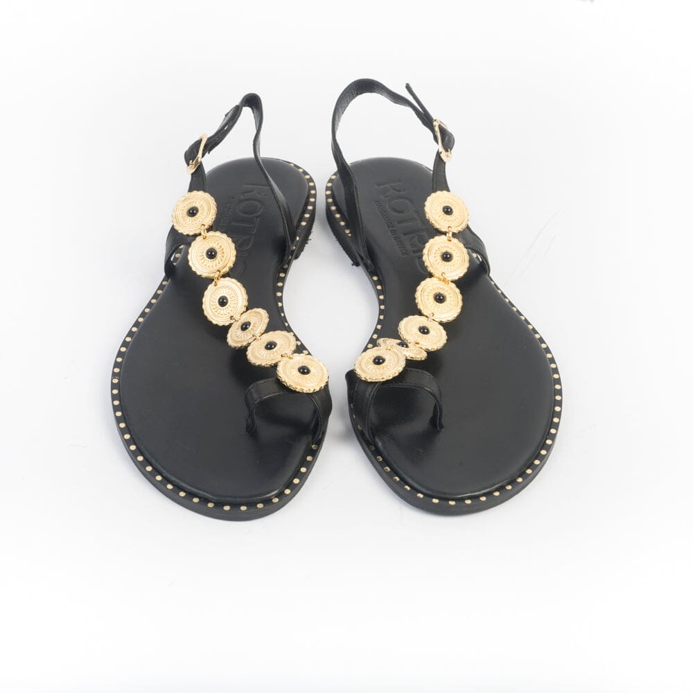 MAKIS KOTRIS - Sandali Bassi infradito 820 - Nero Scarpe Donna MAKIS KOTRIS