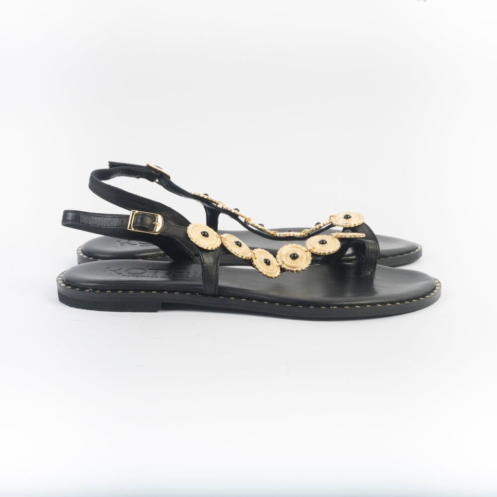MAKIS KOTRIS - Sandali Bassi infradito 820 - Nero Scarpe Donna MAKIS KOTRIS