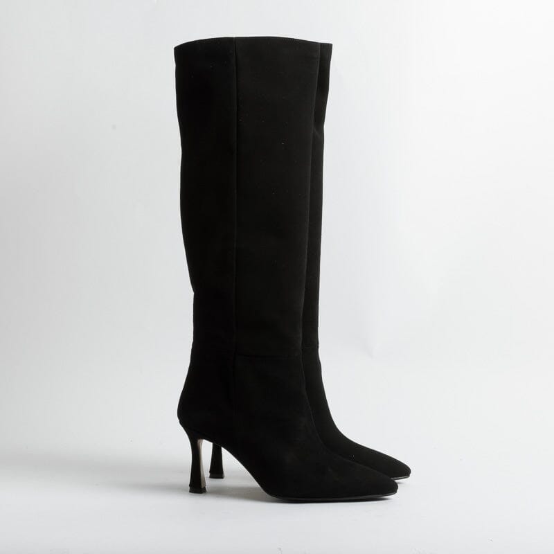 L' ARIANNA - Stivali - ST1580/RT - Camoscio Nero Scarpe Donna L'Arianna