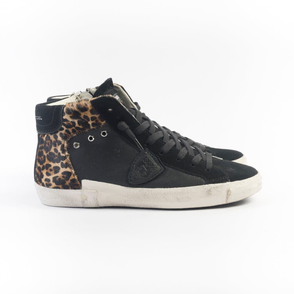 PHILIPPE MODEL - PRHD WA02 - Paris High - Nero Animalier Scarpe Donna Philippe Model Paris