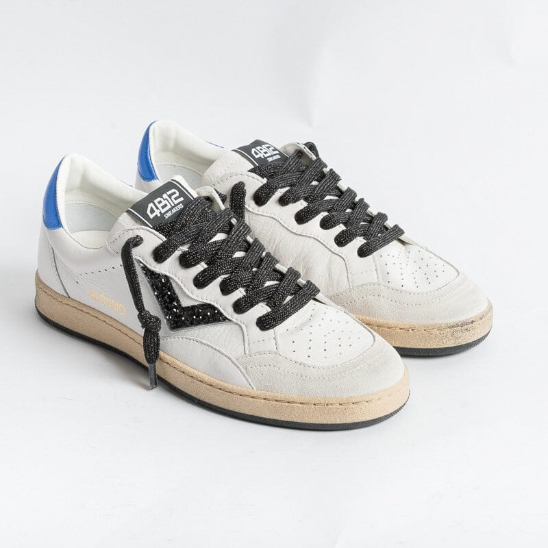 4B12 - Sneakers - Play D134 - Bianco Bluette Scarpe Donna 4B12