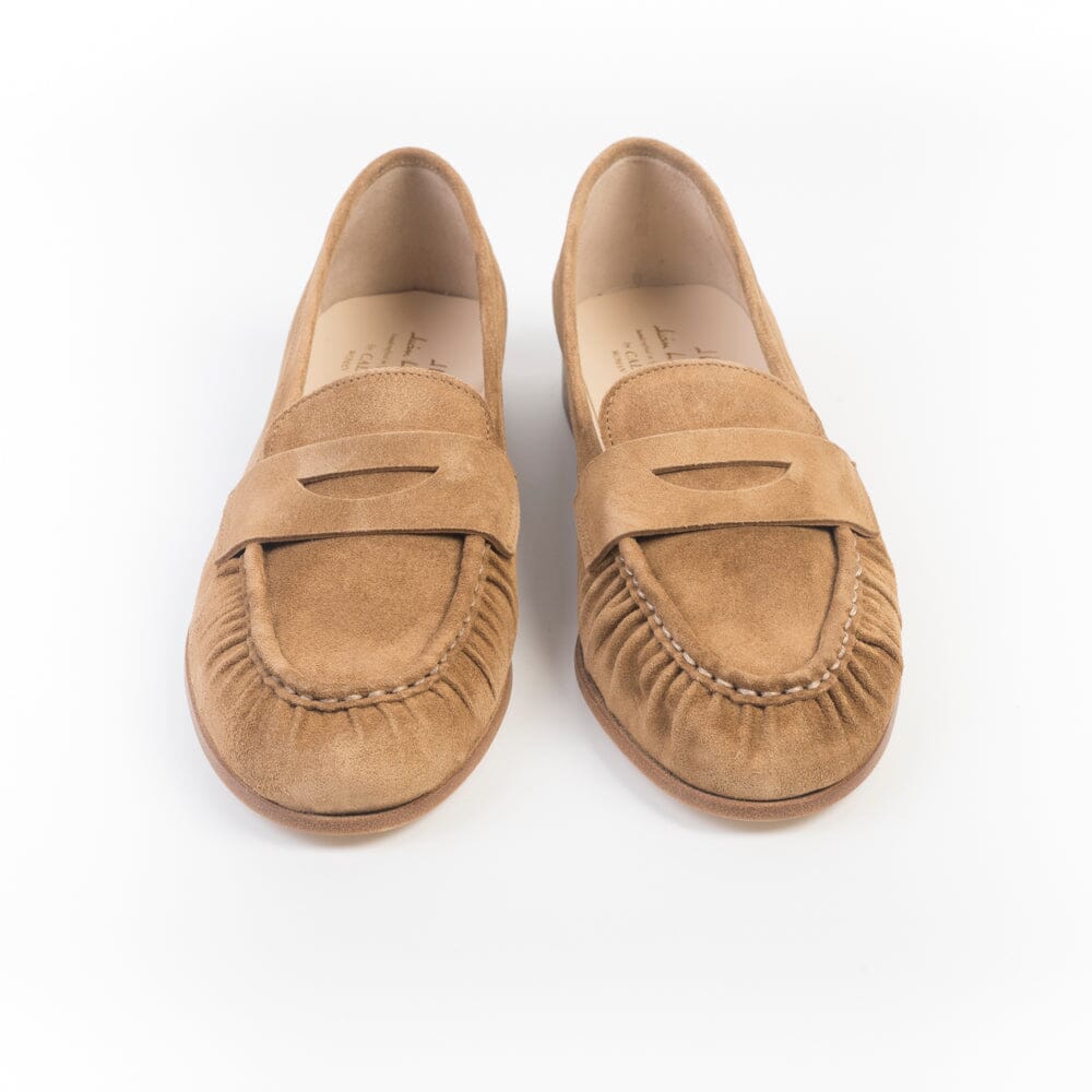 JUAN LACARCEL - Mocassino - X2294 - Camoscio Cuoio Scarpe Donna JUAN LACARCEL - Collezione Donna