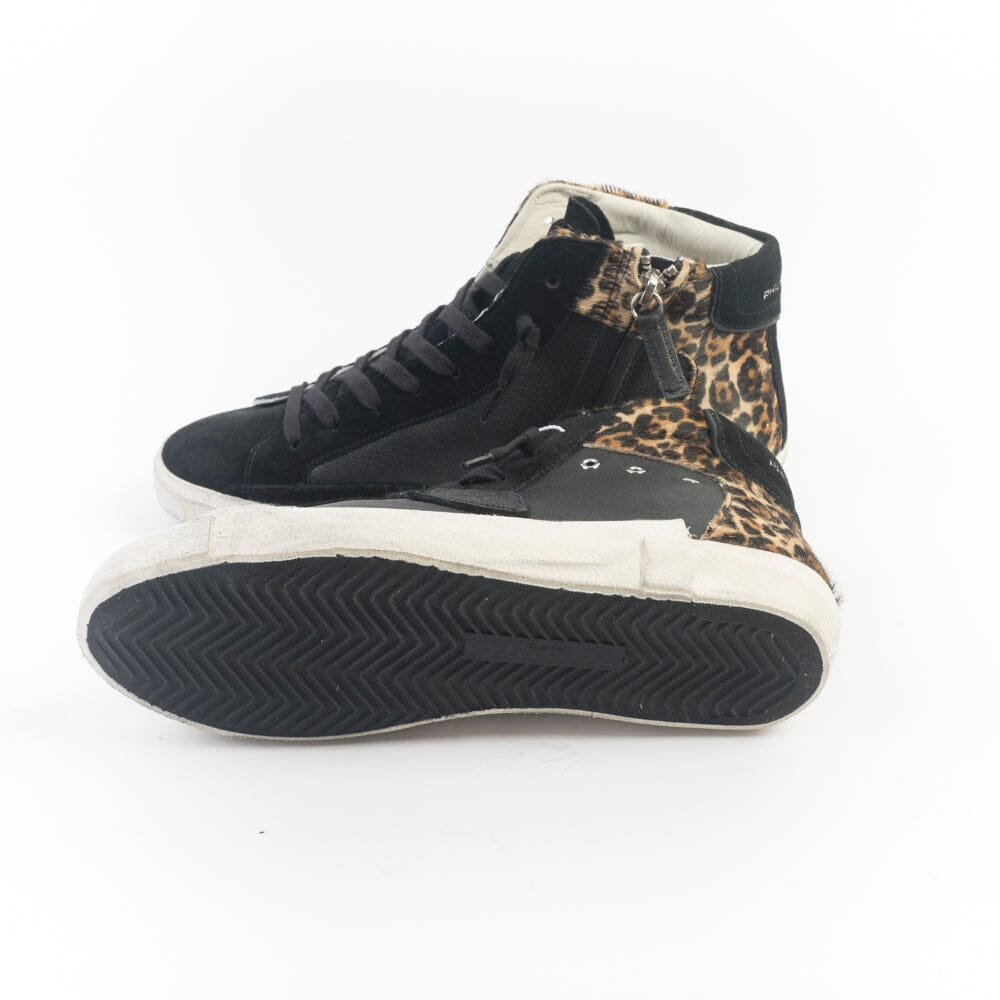 PHILIPPE MODEL - PRHD WA02 - Paris High - Nero Animalier Scarpe Donna Philippe Model Paris