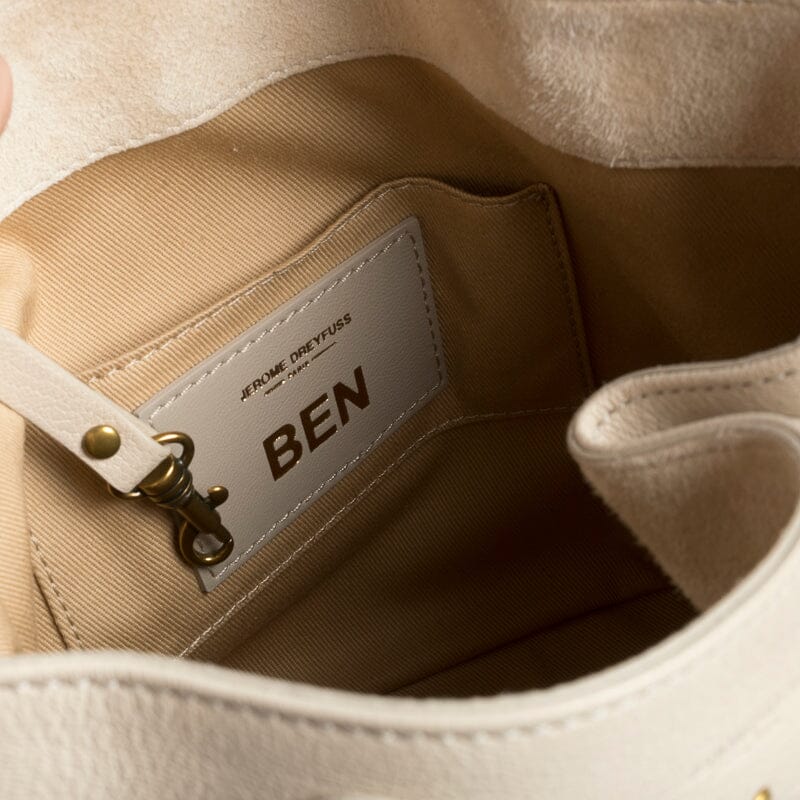 JÉRÔMEE DREYFUSS - Secchiello - Ben - Ecru Grainè Borse Jerome Dreyfuss