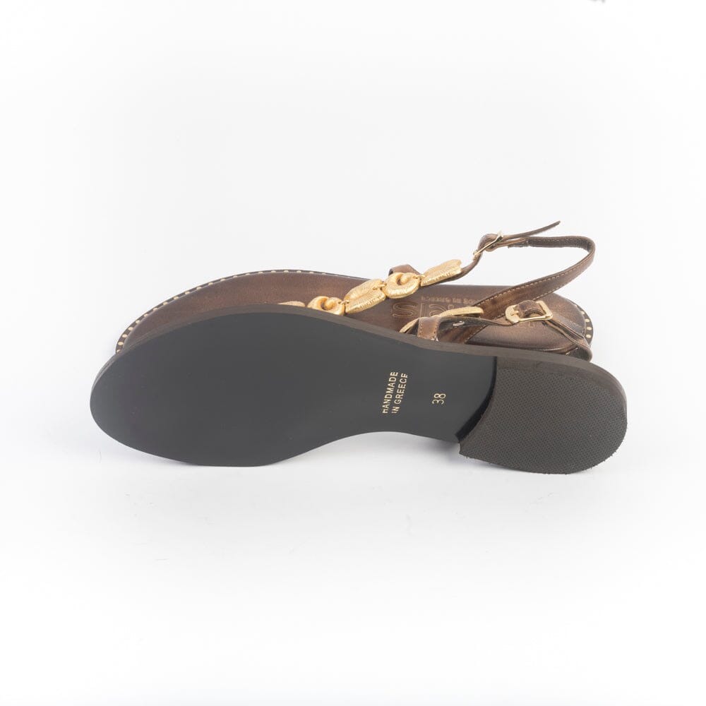 MAKIS KOTRIS - Sandali Bassi infradito 840 - Chocolate Scarpe Donna MAKIS KOTRIS