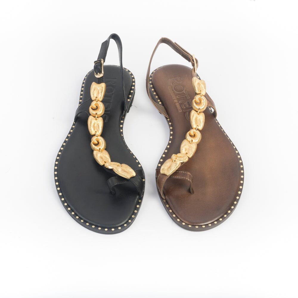 MAKIS KOTRIS - Sandali Bassi infradito 840 - Nero Scarpe Donna MAKIS KOTRIS