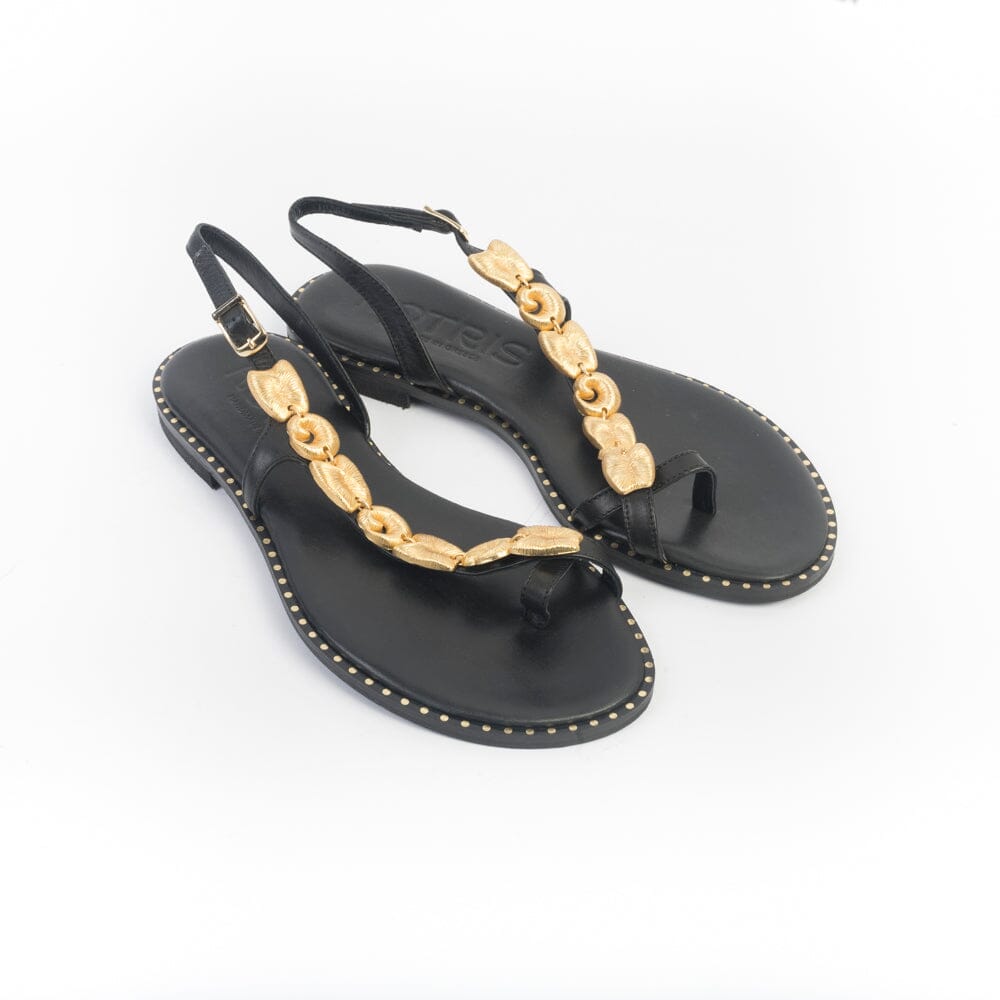 MAKIS KOTRIS - Sandali Bassi infradito 840 - Nero Scarpe Donna MAKIS KOTRIS