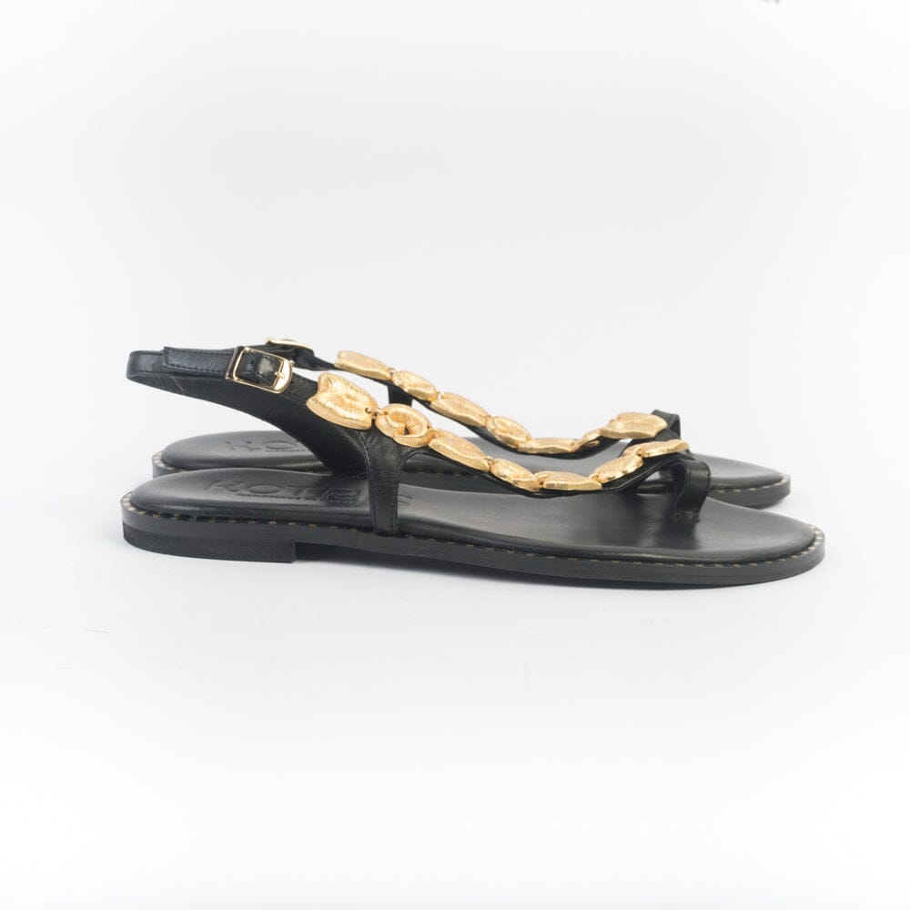 MAKIS KOTRIS - Sandali Bassi infradito 840 - Nero Scarpe Donna MAKIS KOTRIS