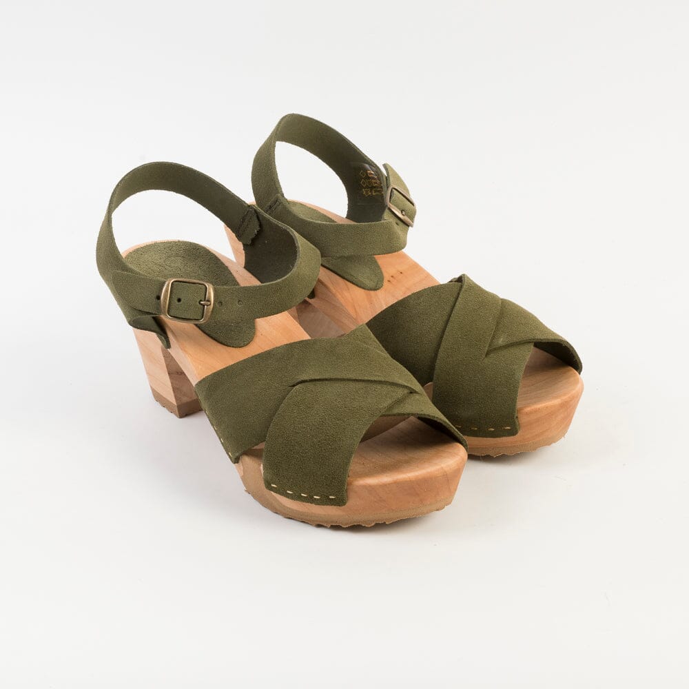 BOSABO - Sandali con Tacco- 457 - Kaki Scarpe Donna BOSABO