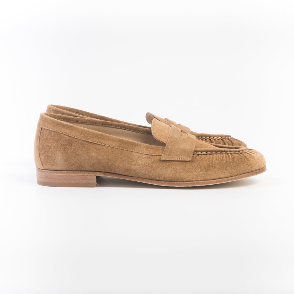 JUAN LACARCEL - Mocassino - X2294 - Camoscio Cuoio Scarpe Donna JUAN LACARCEL - Collezione Donna