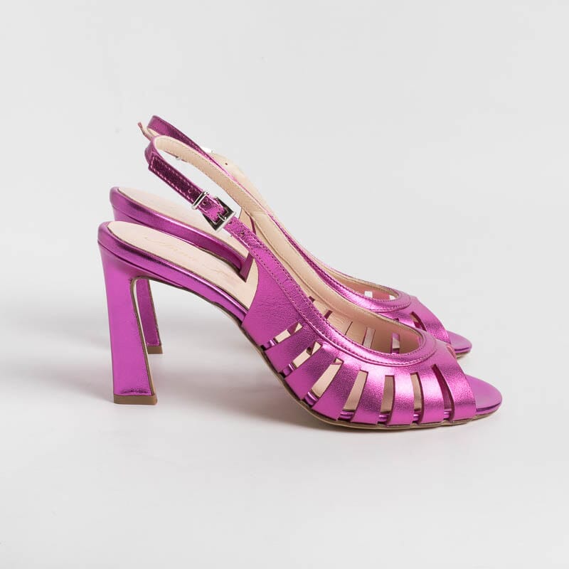 ANNA F. - Sandalo - 3656 - Laminato Fucsia Scarpe Donna Anna F.