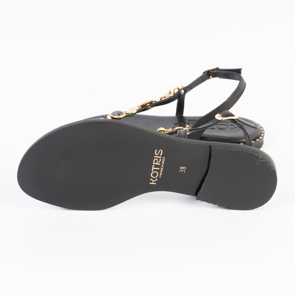 MAKIS KOTRIS - Sandali Bassi infradito K817 - Nero Scarpe Donna MAKIS KOTRIS 