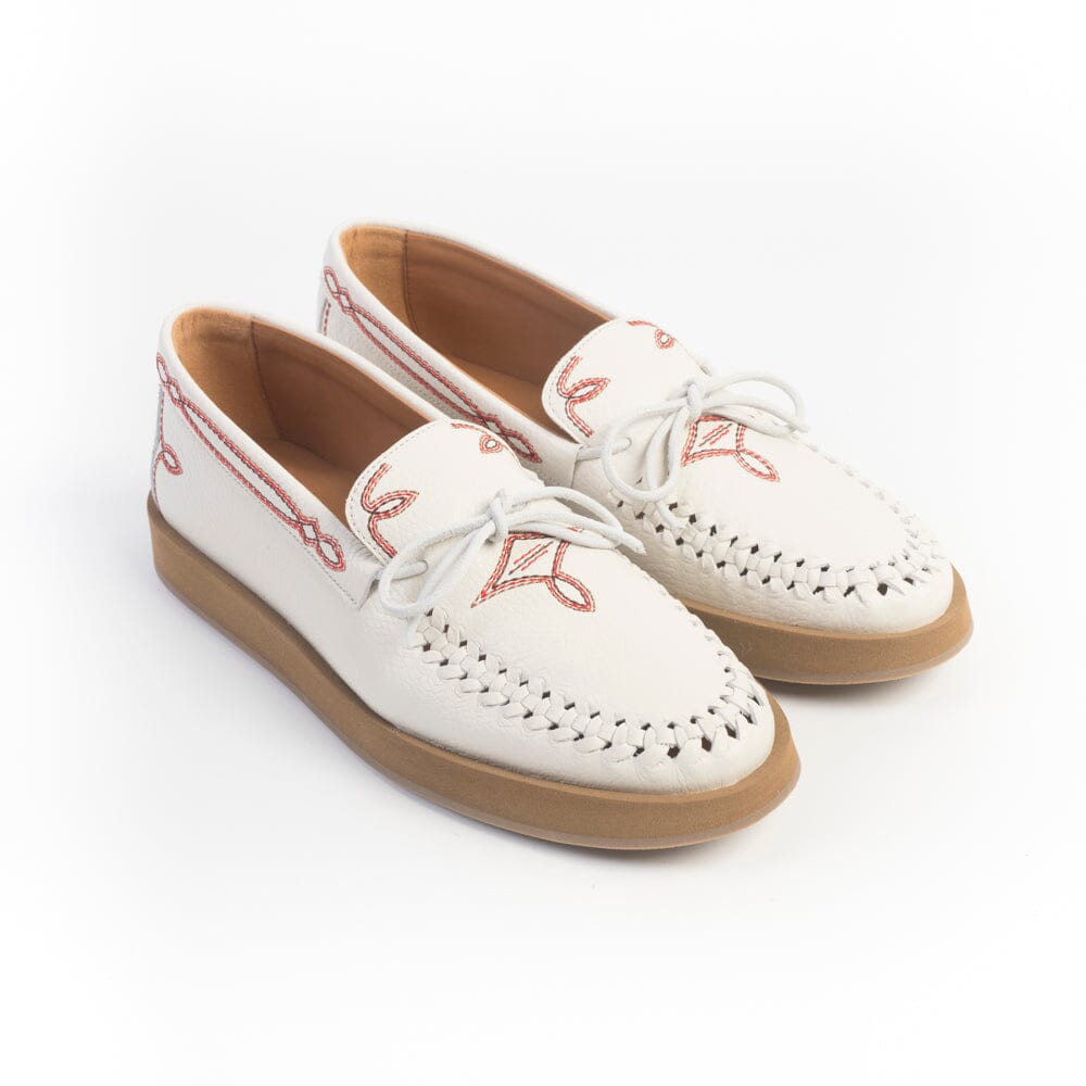 SOCQUE Paris - Mocassini - Totem - Cuir Crema Scarpe Donna SOCQUE Paris