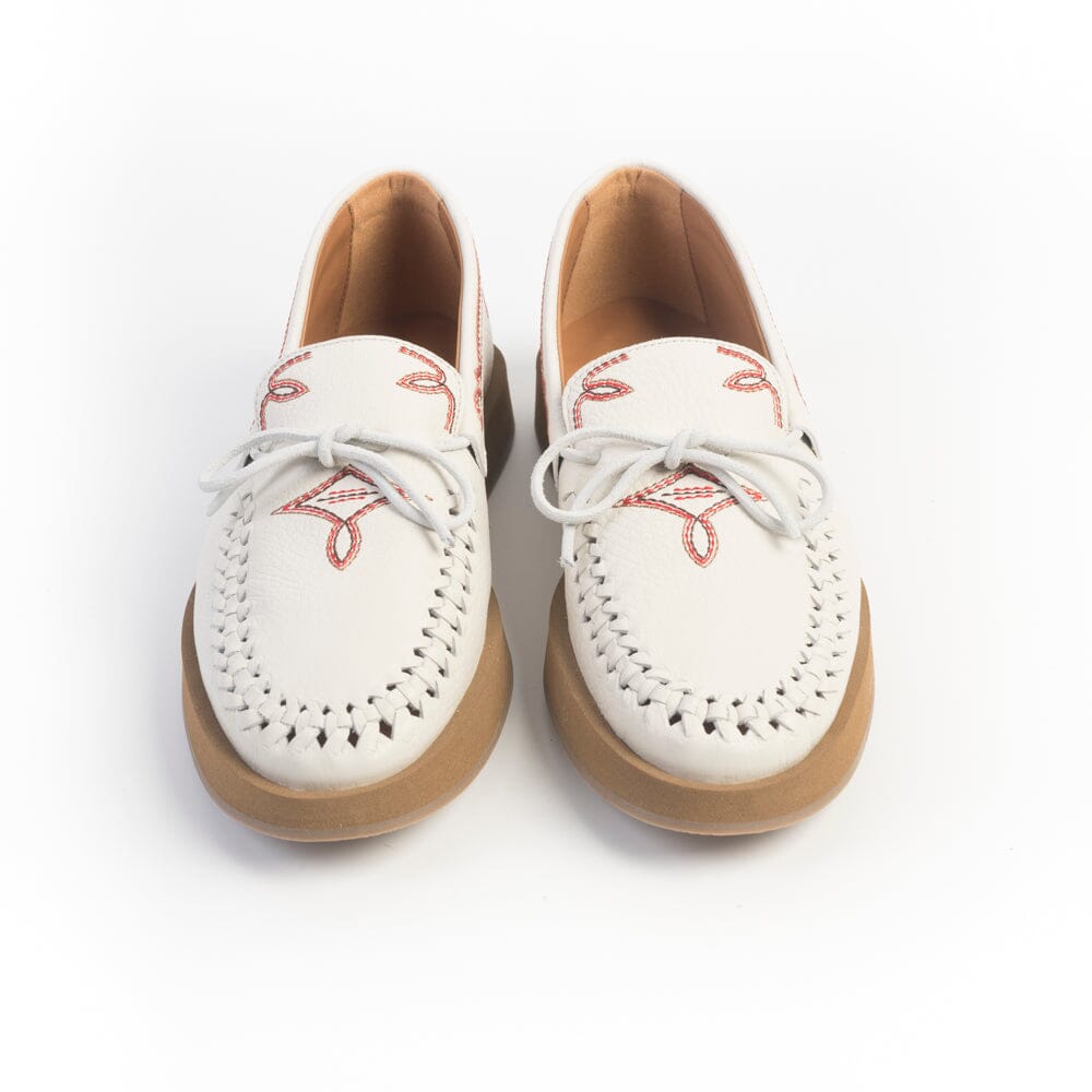 SOCQUE Paris - Mocassini - Totem - Cuir Crema Scarpe Donna SOCQUE Paris