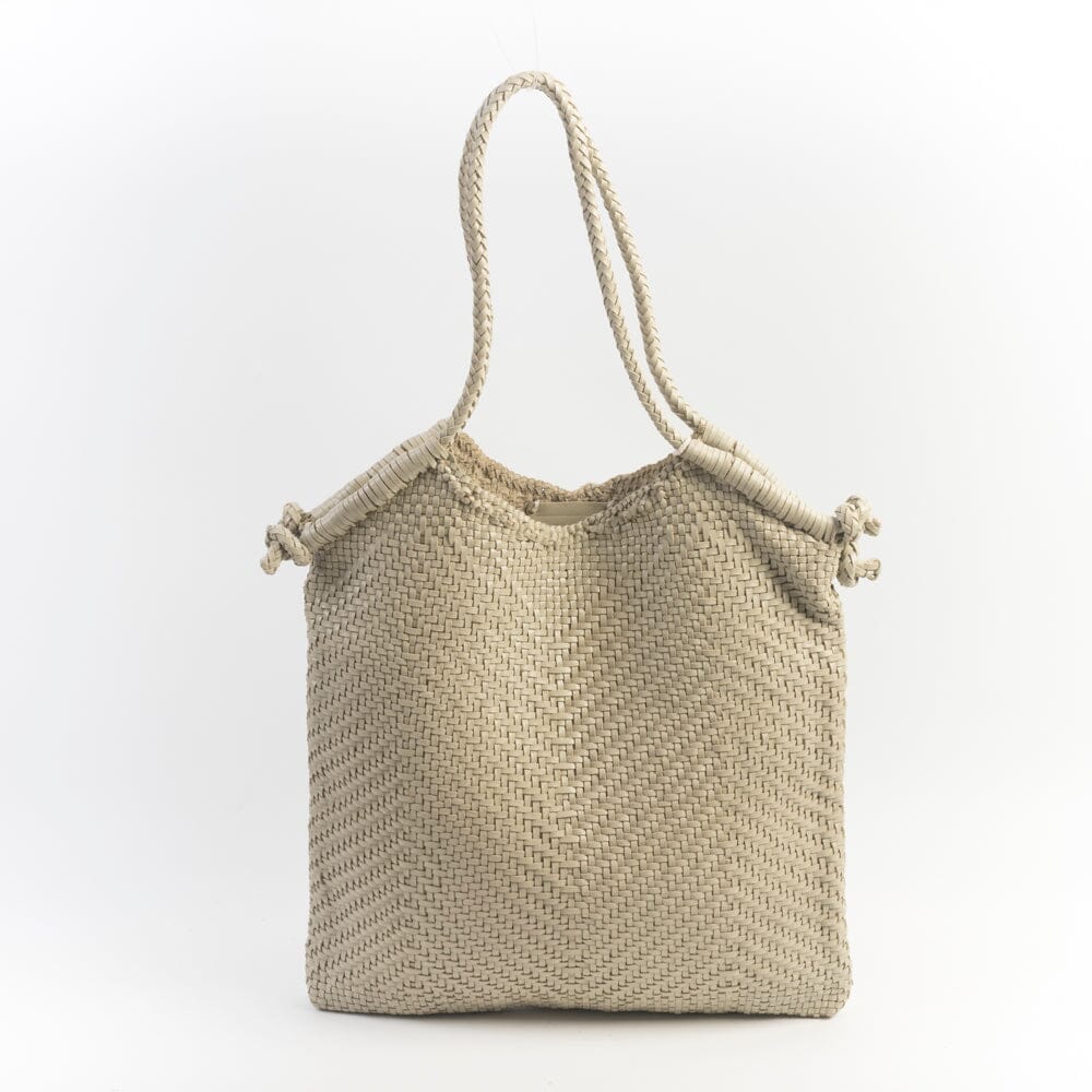 DRAGON - Borsa a spalla - Minga Tote 8149 - Bianco Perla DRAGON