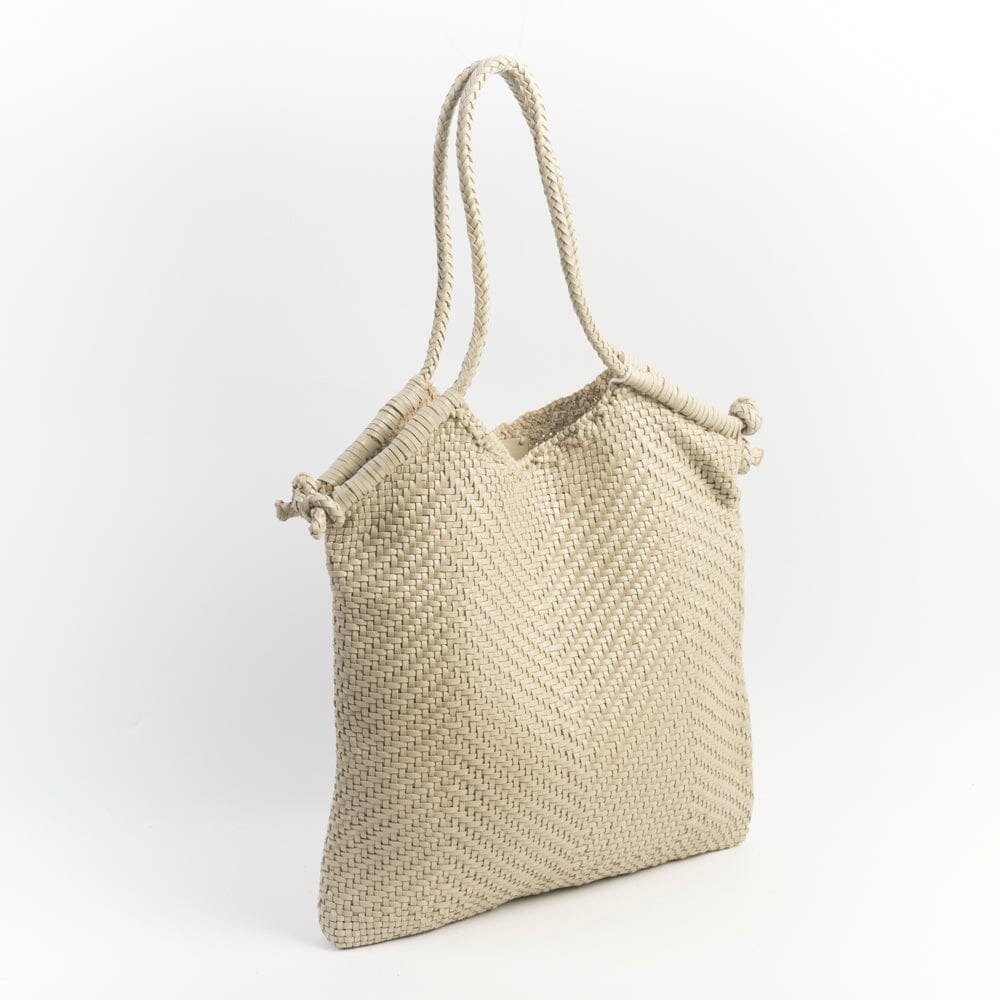 DRAGON - Borsa a spalla - Minga Tote 8149 - Bianco Perla DRAGON