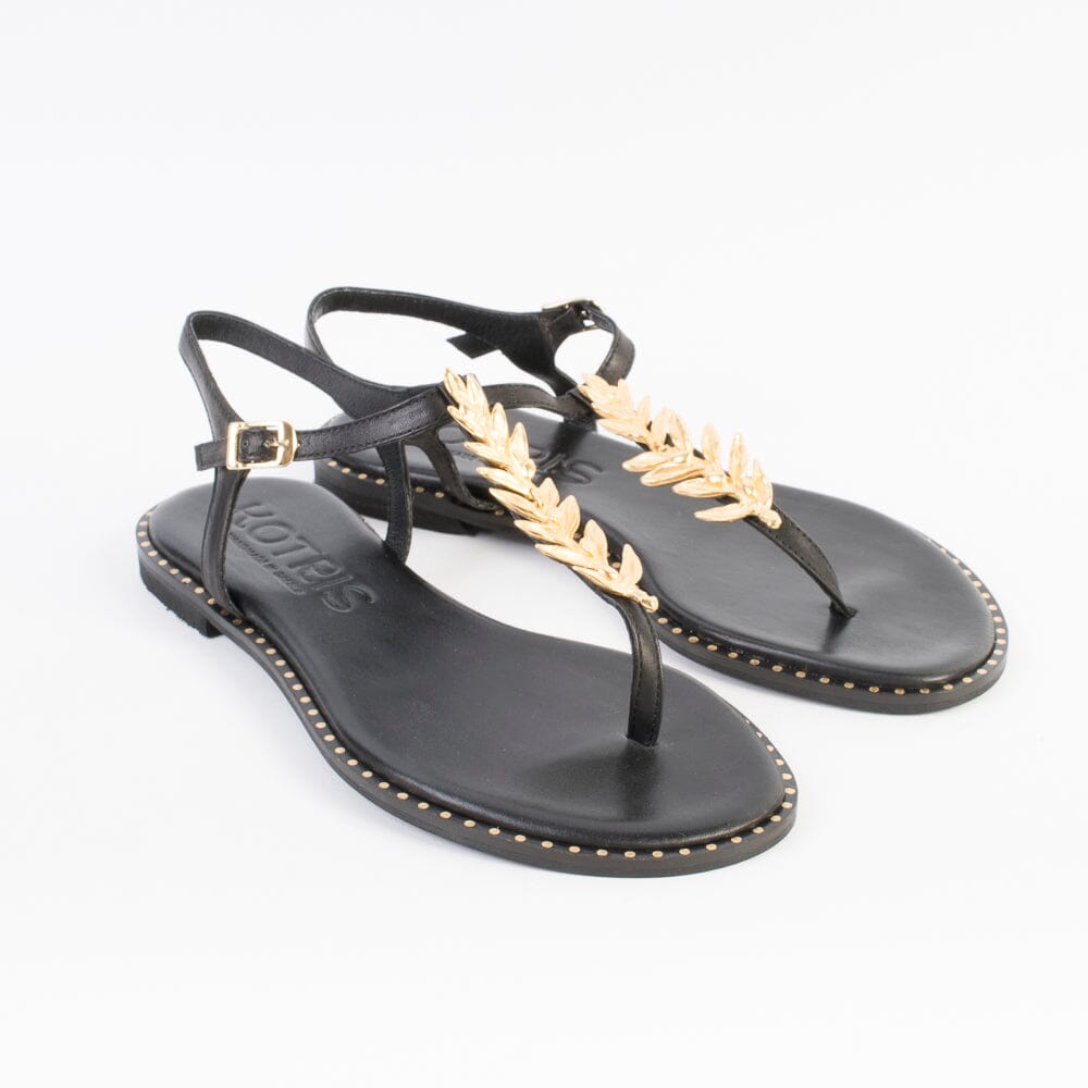 MAKIS KOTRIS Low flip-flop sandals K 871 Black