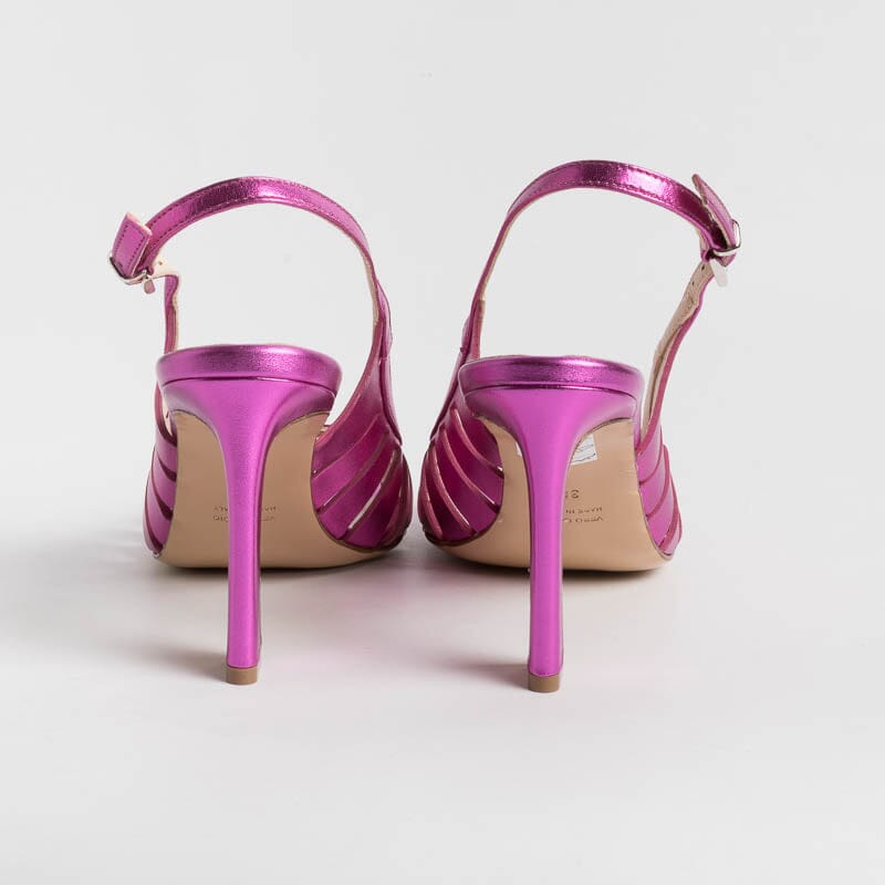 ANNA F. - Sandalo - 3656 - Laminato Fucsia Scarpe Donna Anna F.