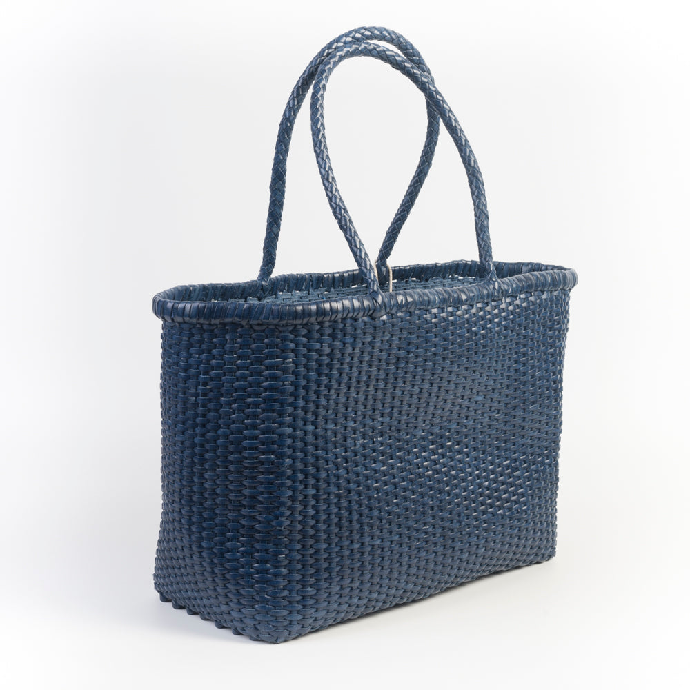 DRAGON DIFFUSION - Borsa intrecciata - B WEAVE BIG - 8805 - Navy