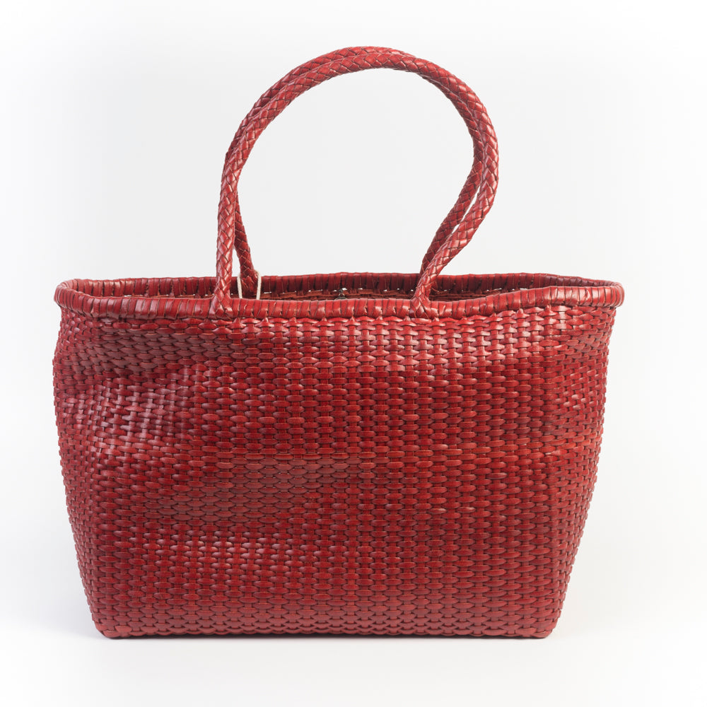 DRAGON DIFFUSION - Borsa intrecciata - B WEAVE BIG - 8805 - Poppy Red