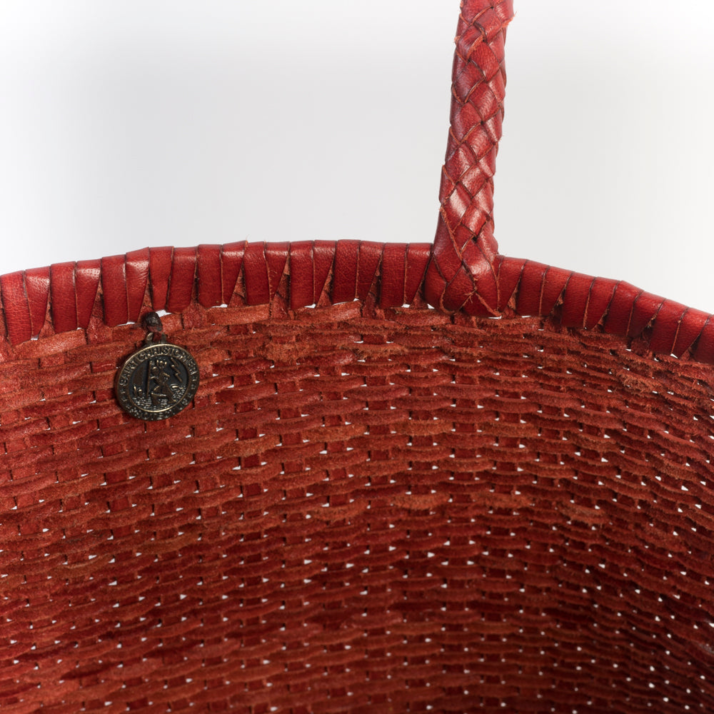 DRAGON DIFFUSION - Borsa intrecciata - B WEAVE BIG - 8805 - Poppy Red